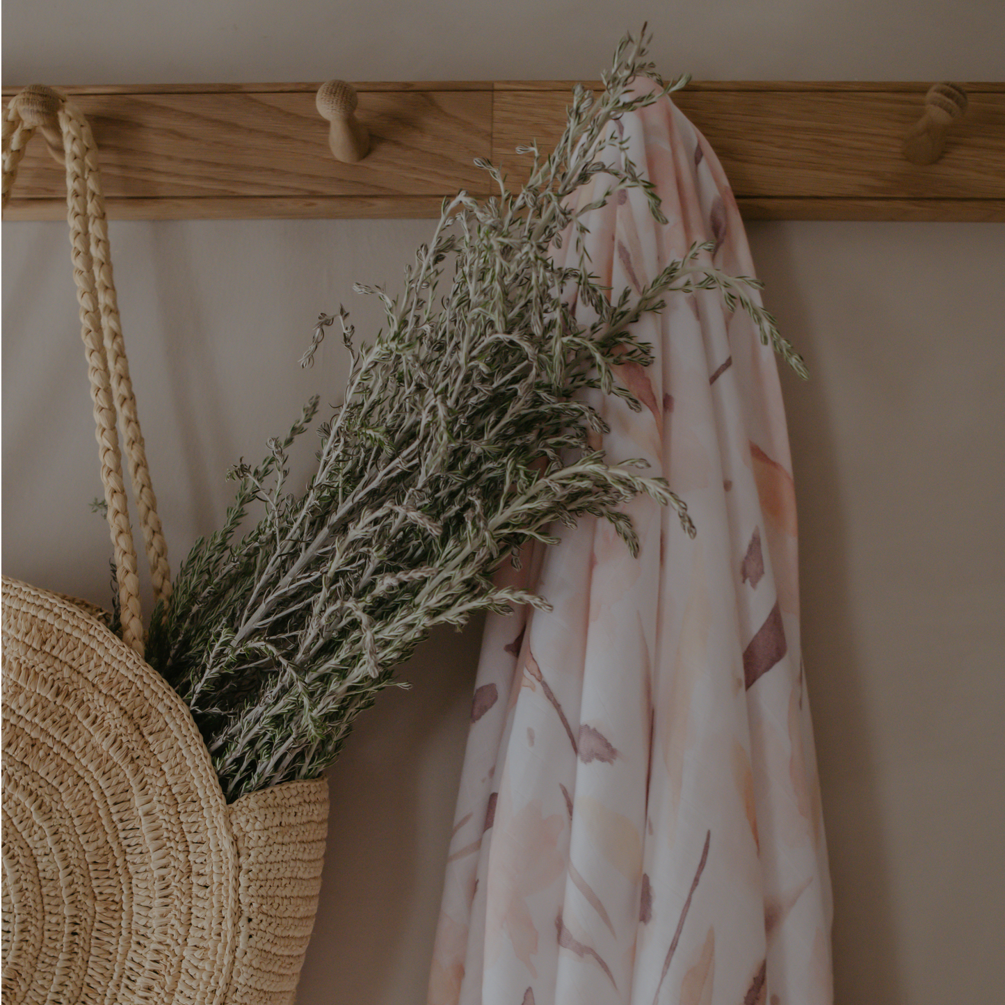 Flower Print Baby Muslins - Pack of Three (60x60cm)