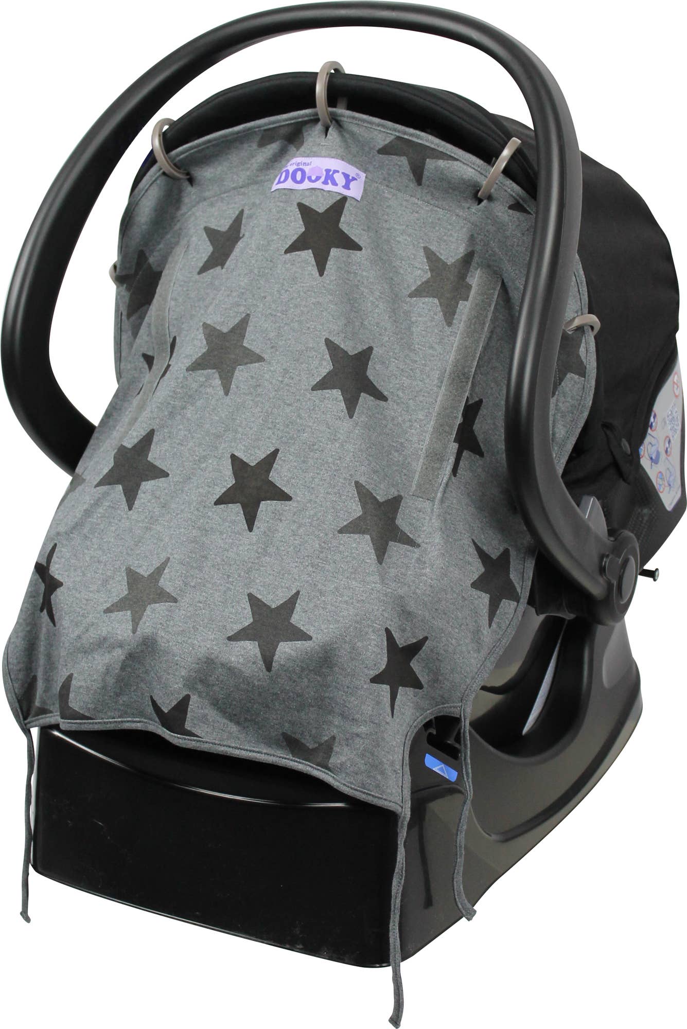 Dooky Universal Sun Shade - Grey Stars