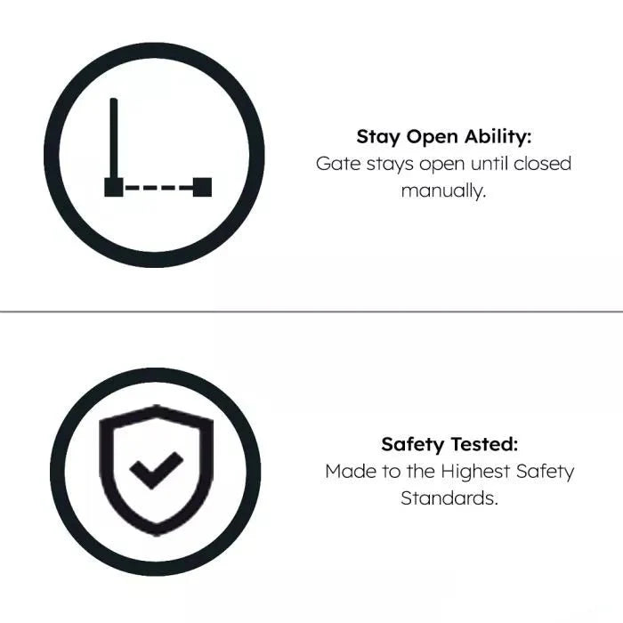 FYLO Baby Safety Stair Gate Pressure Fit Extra Wide - White