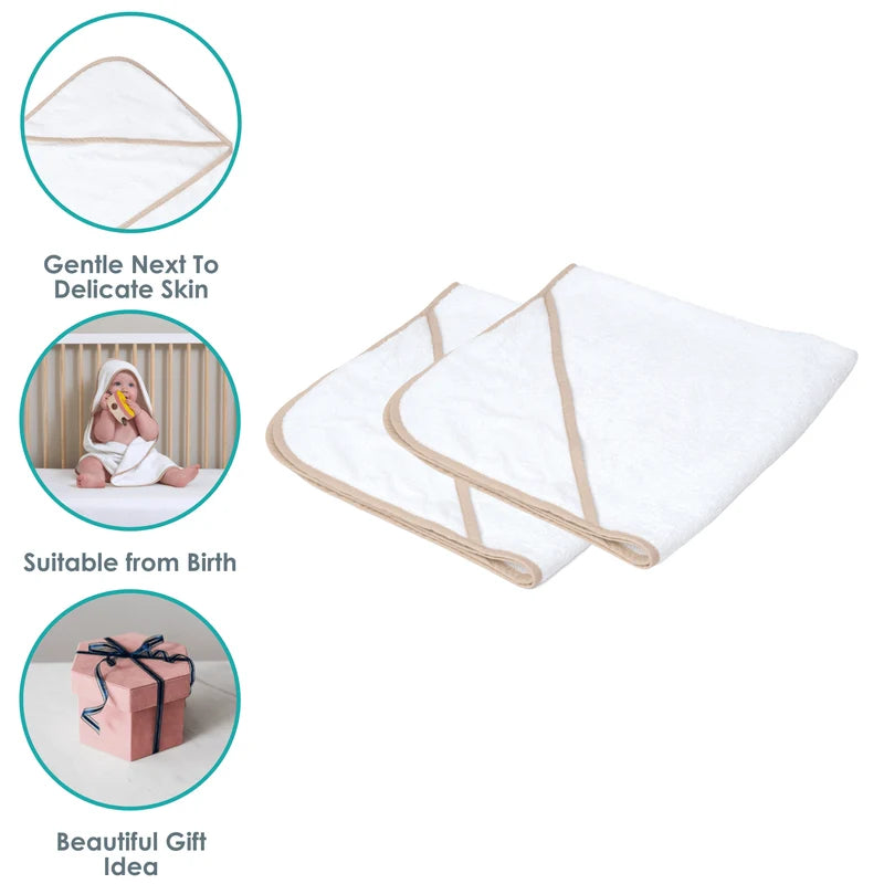 Clair-de-lune 2 Pack Basic Hooded Towels
