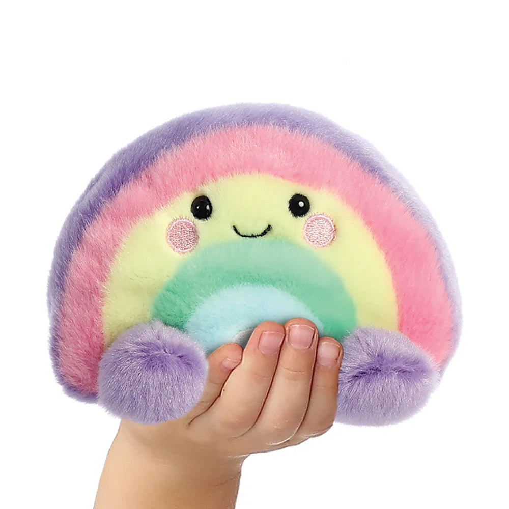 Aurora Palm Pals Vivi Rainbow Soft Toy 5”