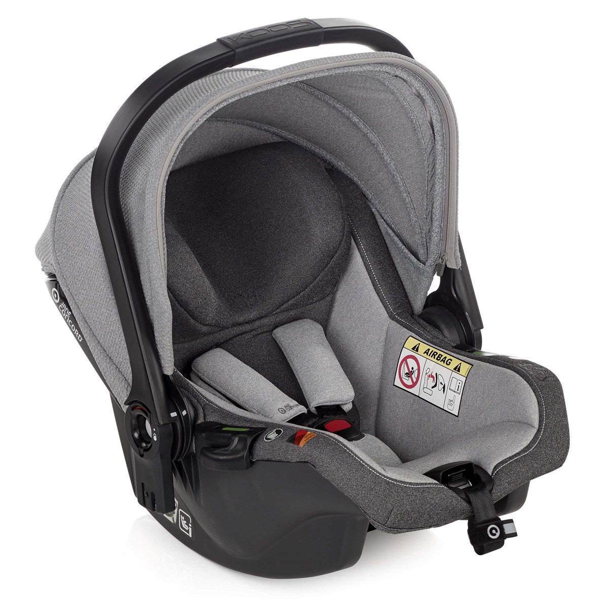 Jané Crosswalk-R All-Terrain Travel System with Carrycot & Koos iSize R1, Tech Mouse / Black Grey