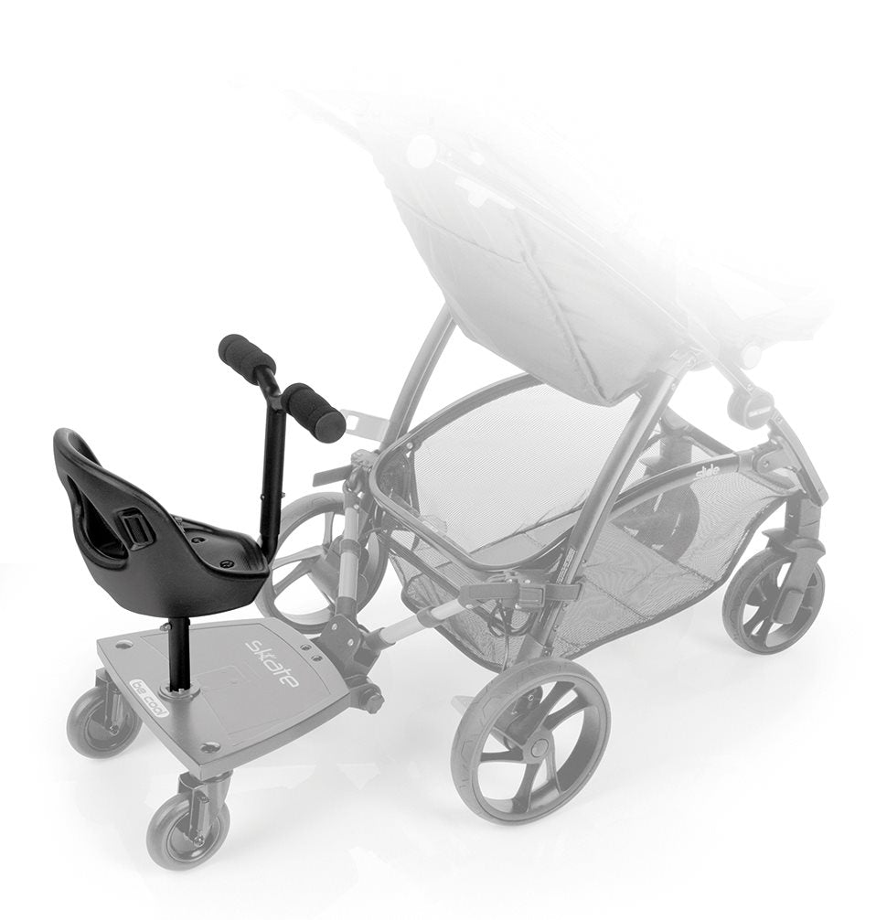 Be Cool Skate Universal Buggy Platform + Seat Unit – Seated or Standing Ride-On Board for Second Child