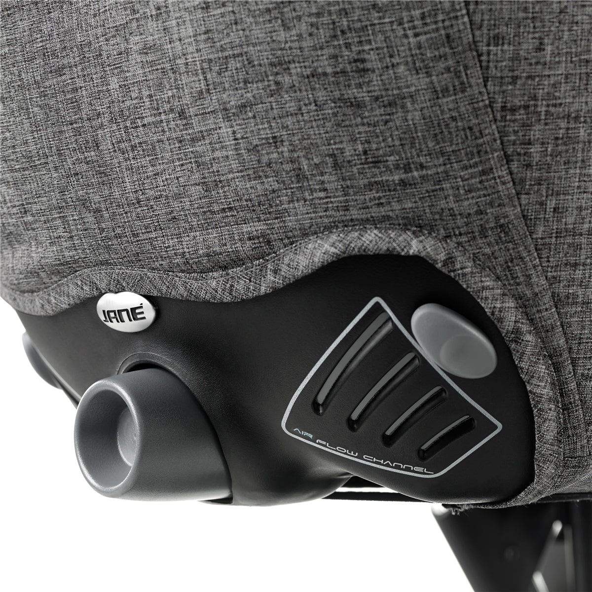 Jané Crosswalk-R All-Terrain Travel System with Carrycot & Koos iSize R1, Tech Mouse / Black Grey