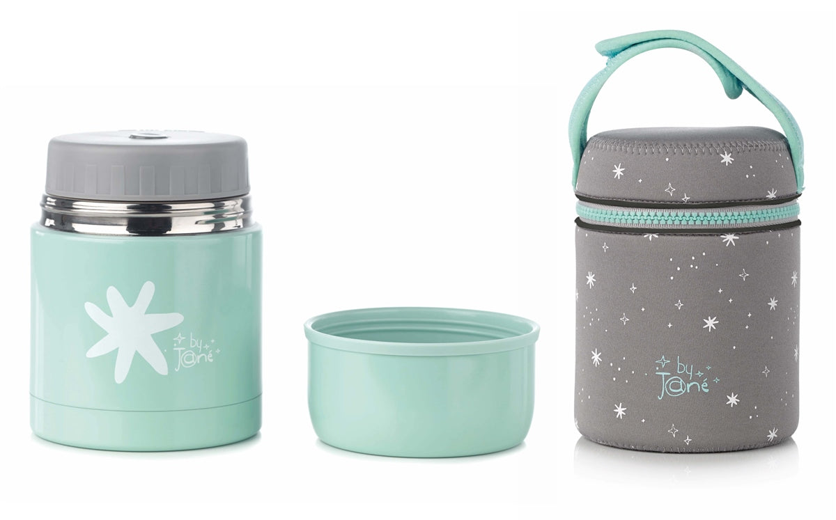 Jane Stainless Steel Thermal Baby Food Flask with Bowl & Carry Bag – 500cc