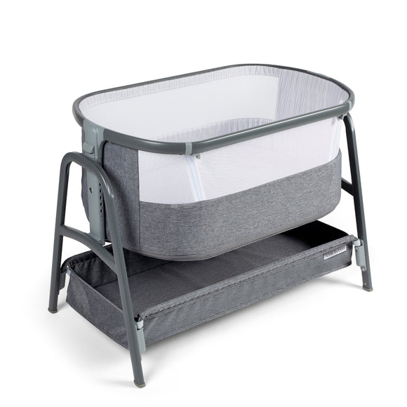 Ickle Bubba Bubba&Me - Bedside Crib - Space Grey