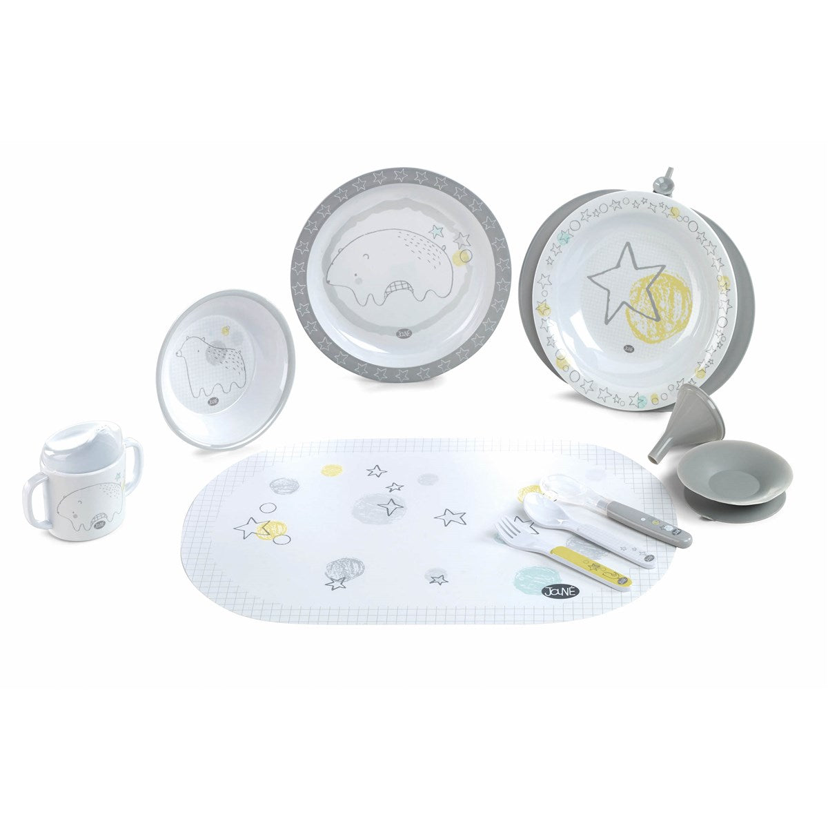 Jane 10-piece Toddler Crockery Set with Thermal Dish