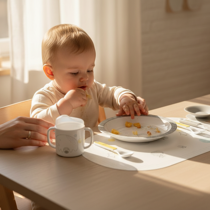 Jane 10-piece Toddler Crockery Set with Thermal Dish
