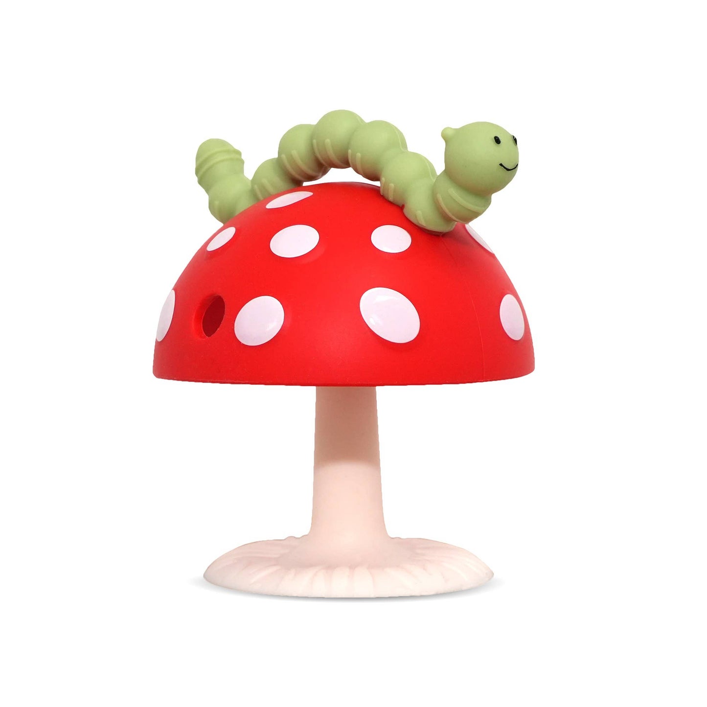 CHOMPY MUSHROOM GRIP TEETHER - RED/GREEN