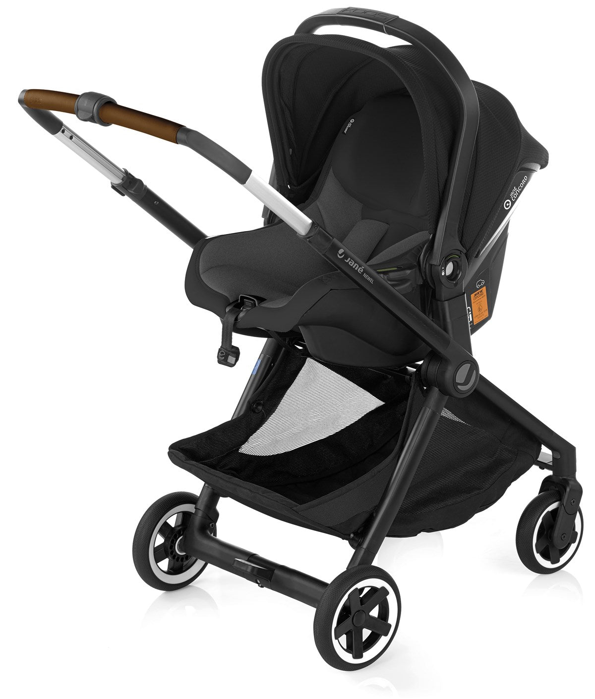 Jané Newel 10-Piece Complete Travel System Bundle  - Cold Black