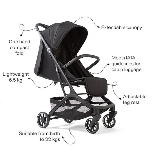 Red Kite Push Me Explor Stroller Black