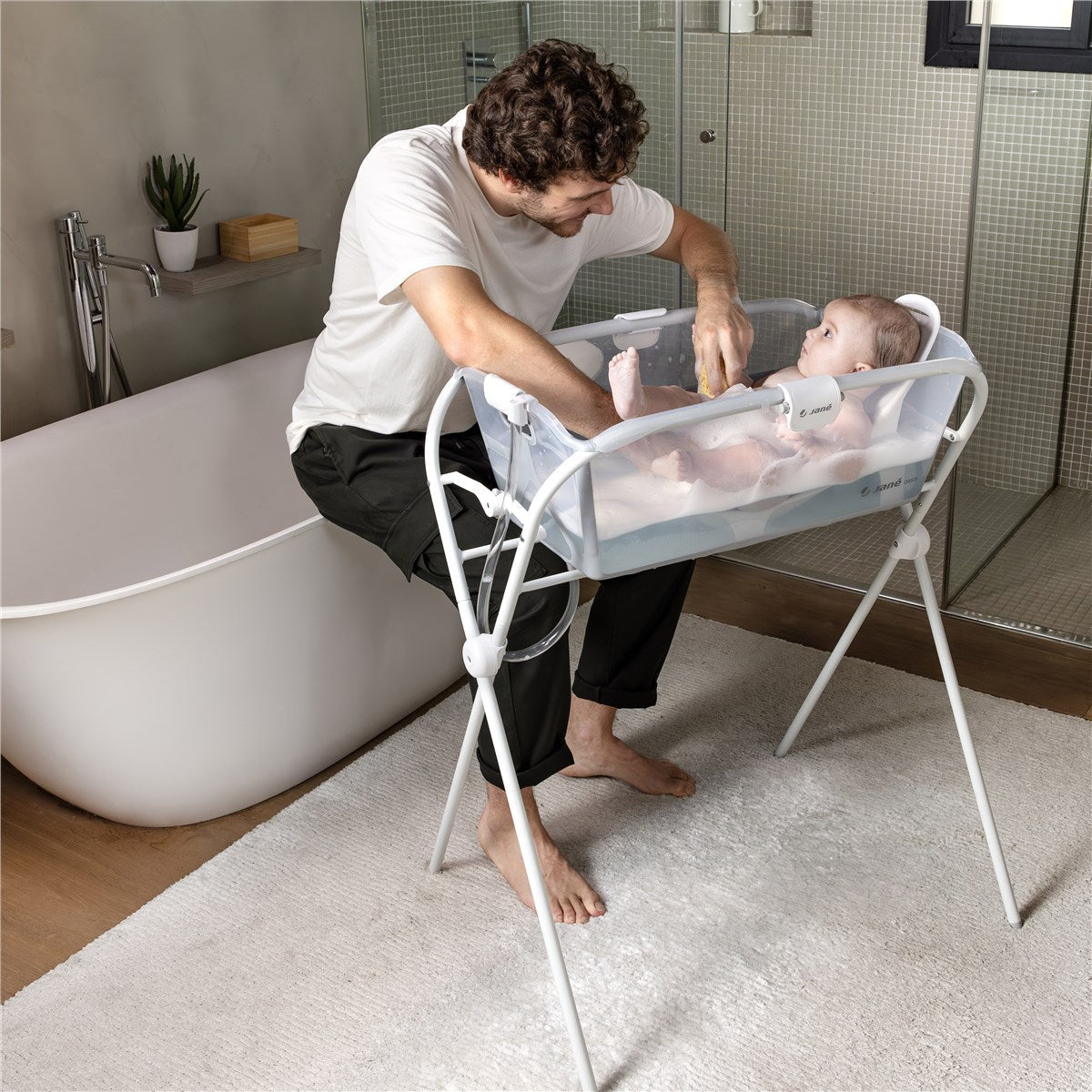 Jane Oasis Folding Bathtub, Pale