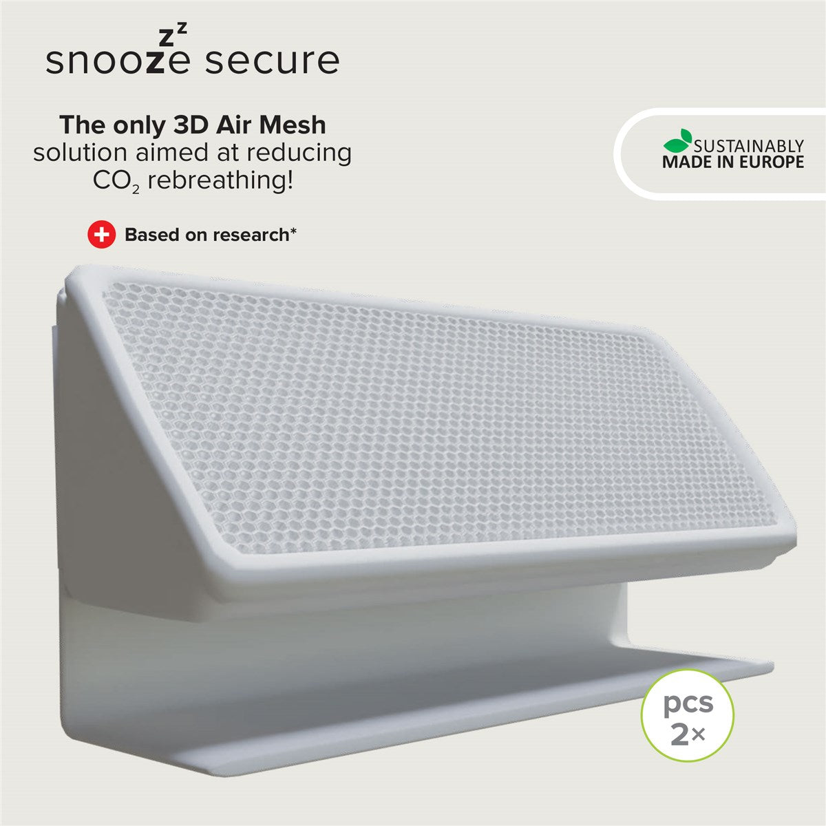 Snooze Secure 3D Air Mesh Baby Sleep Solution – Safer Sleep, Reduced CO₂ Risk