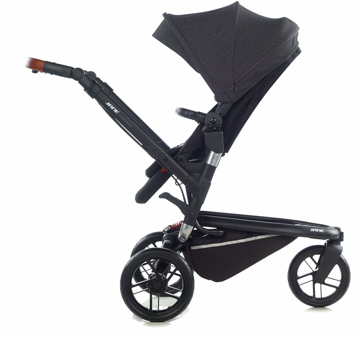 Jané Trider Travel System Bundle with Transporter Plus & Koos R1 i-Size Car Seat, Sand