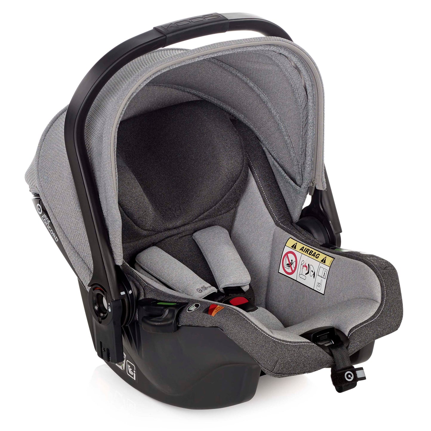 Jané Trider Travel System Bundle with Transporter Plus & Koos R1 i-Size Car Seat, Black