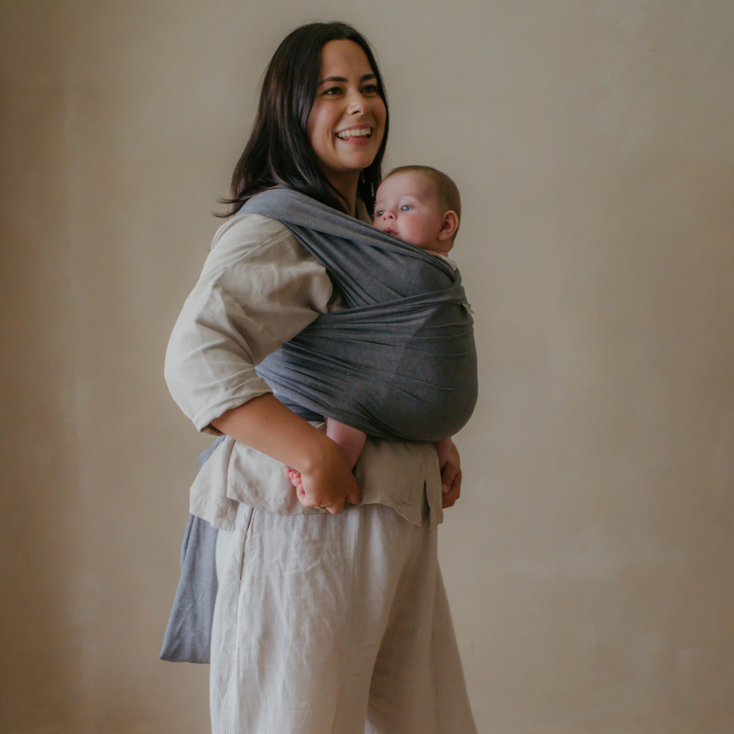 Storm Grey - Baby Wrap Carrier