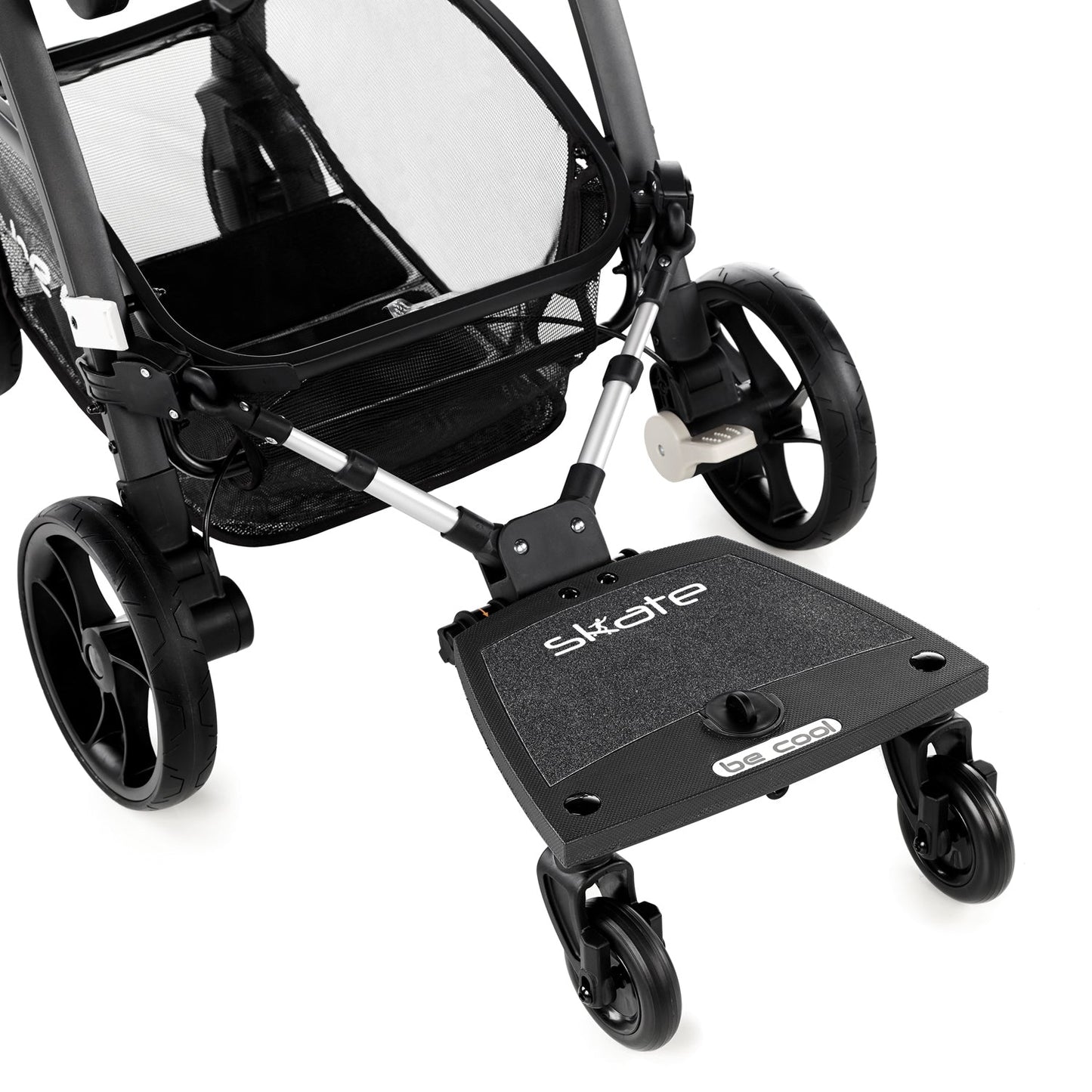 Be Cool Skate Universal Buggy Platform + Seat Unit – Seated or Standing Ride-On Board for Second Child