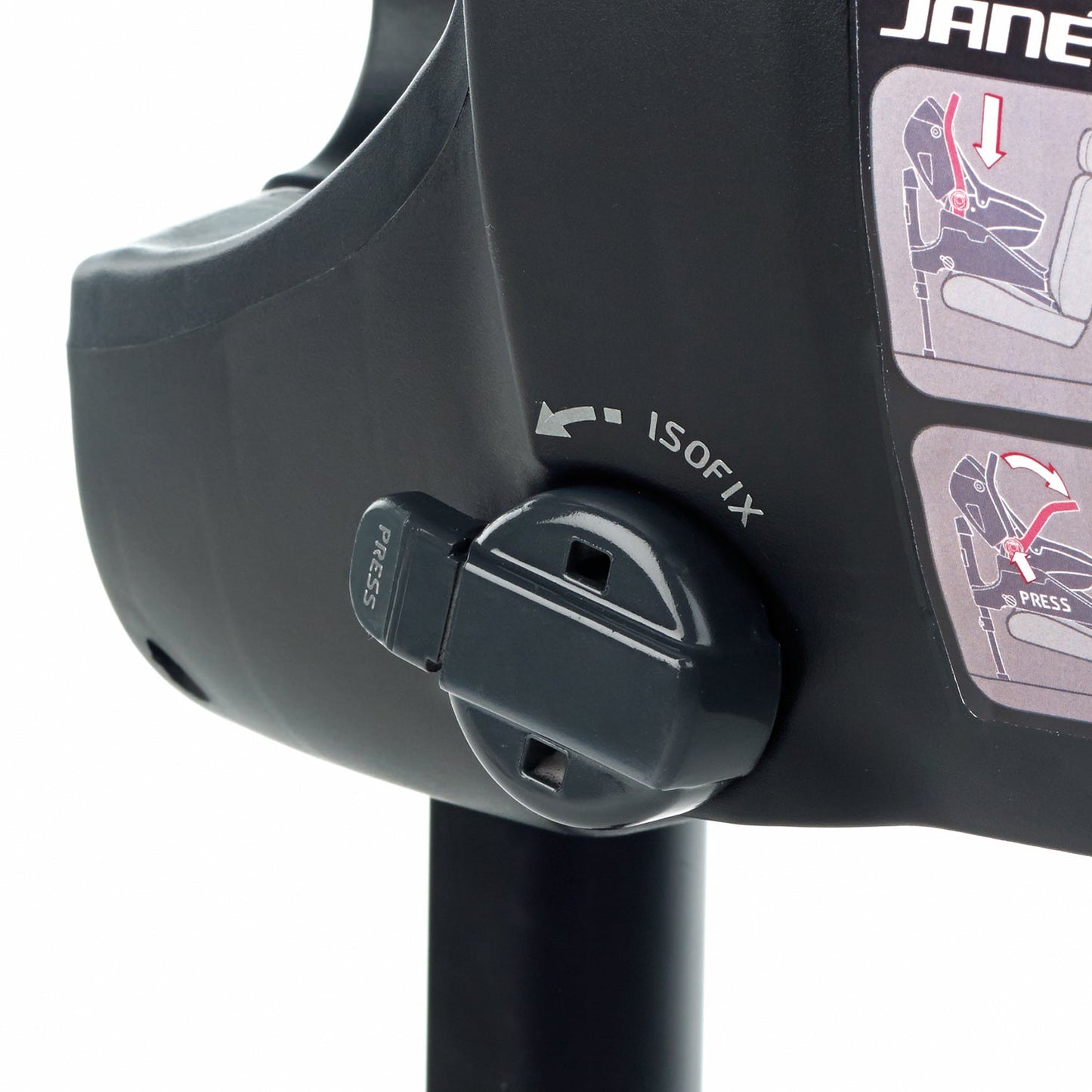 Jané Trider Travel System Bundle with Transporter Plus & Koos R1 i-Size Car Seat, Black