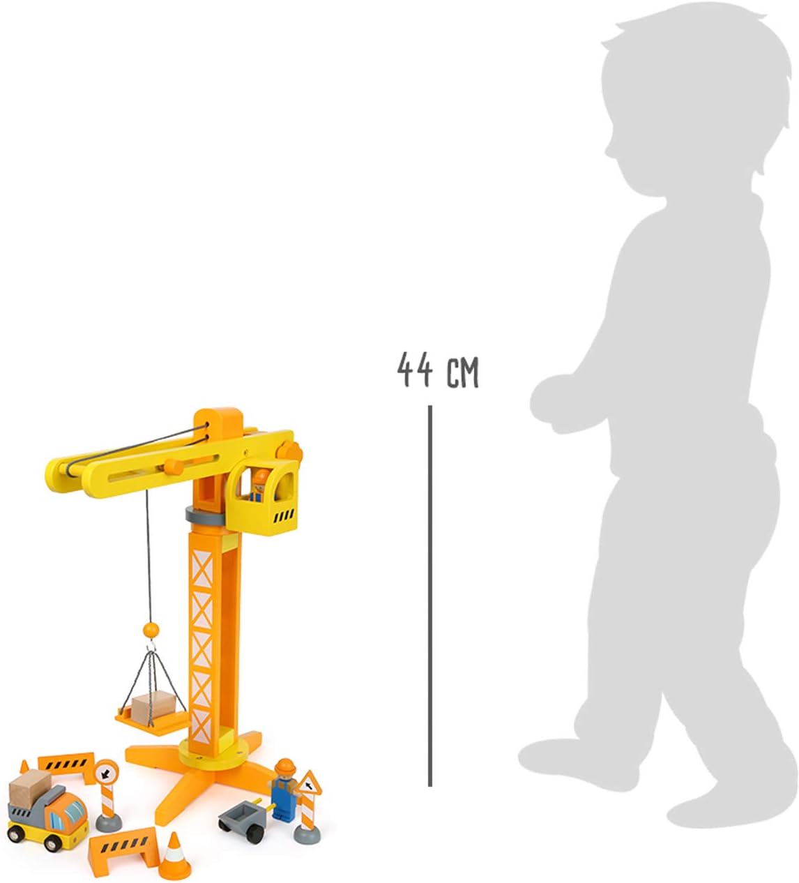 Small Foot Construction Crane with Construction Site Accessories