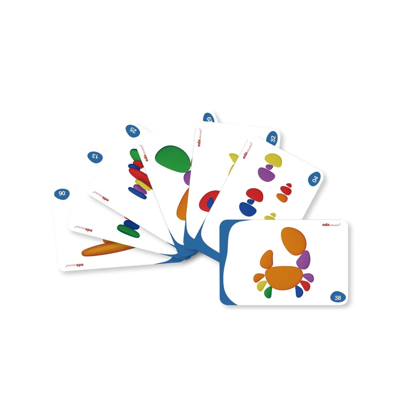 Edx Education Tub of Rainbow Pebbles