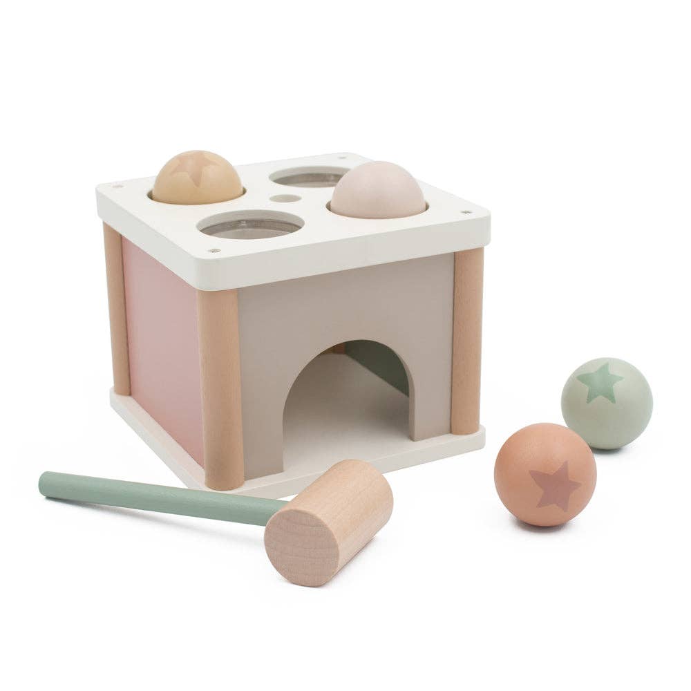 Jumini Wooden Pounding Box - Montessori Hammering Toy