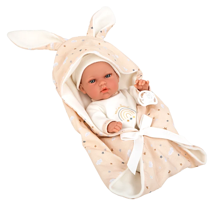 Roma Doll Arias 30cm Elegance Beige Bunny Blanket and Dummy