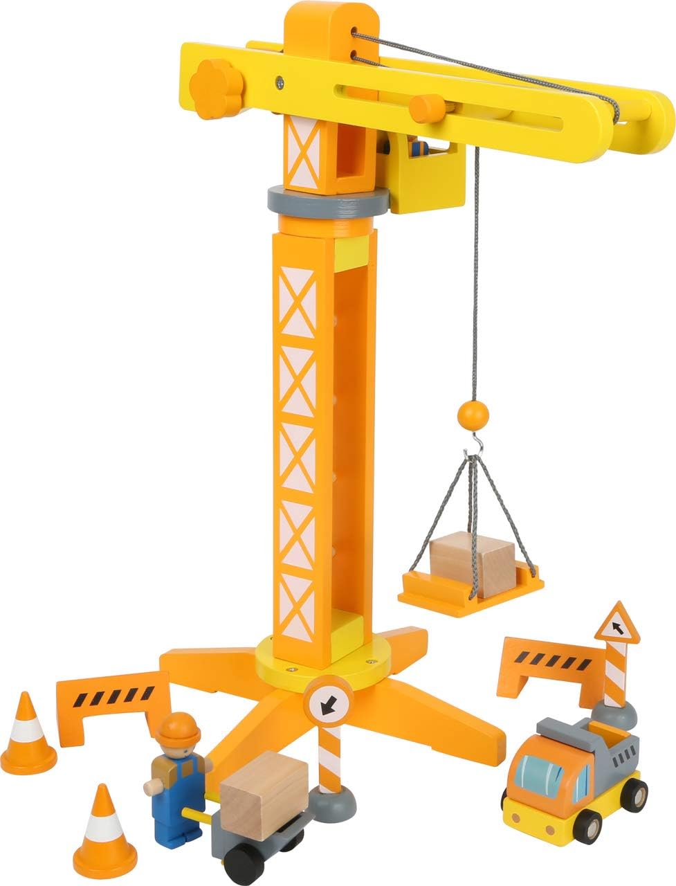 Small Foot Construction Crane with Construction Site Accessories