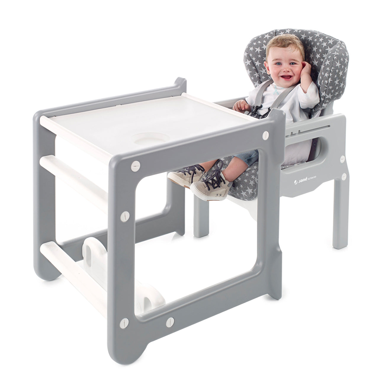 Jane Activa Evo 2in1 Highchair / Junior Table & Chair, 0-3 years, Iris