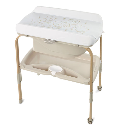Jane Flip Baby Bath Changing Unit, Nature Edition (Wood Effect)