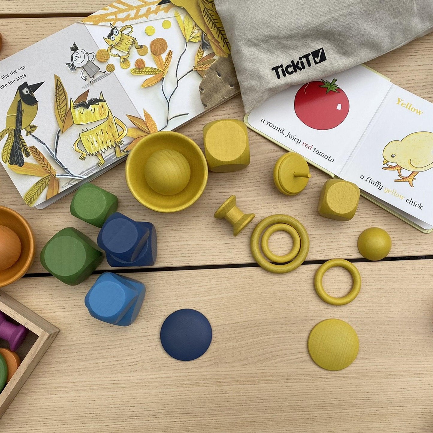 TickiT Rainbow Wooden Balls