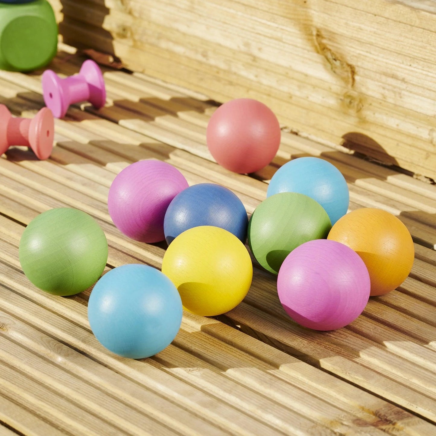 TickiT Rainbow Wooden Balls