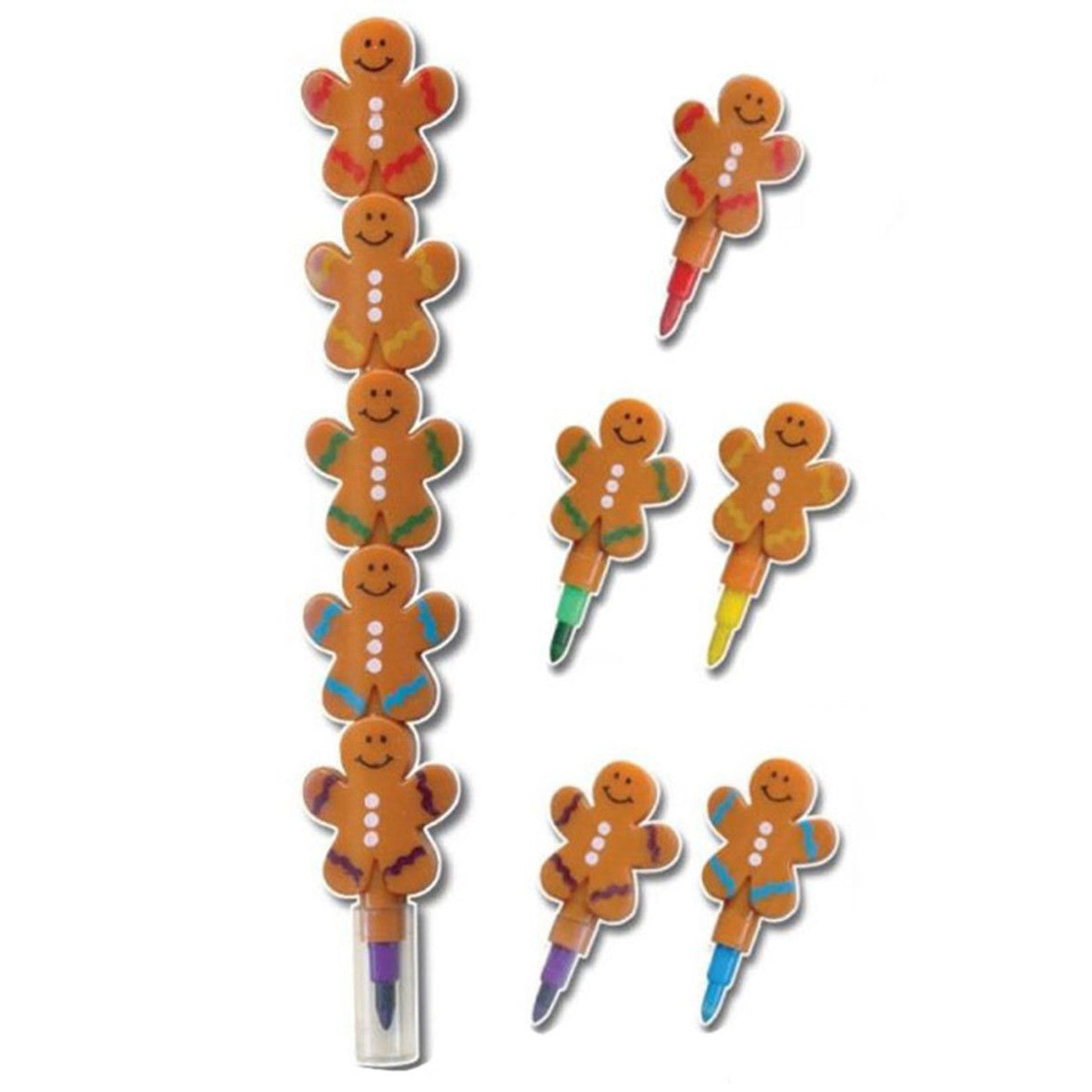 Playwrite Interconnecting Gingerbread Crayon - 5 Colours