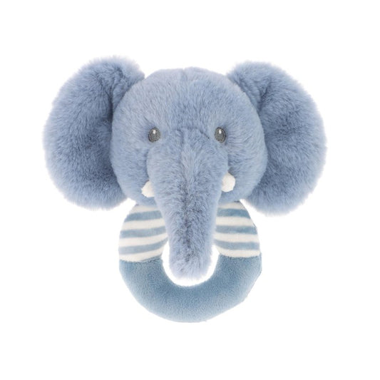 Keeleco Baby Ezra Elephant Ring Rattle 14cm