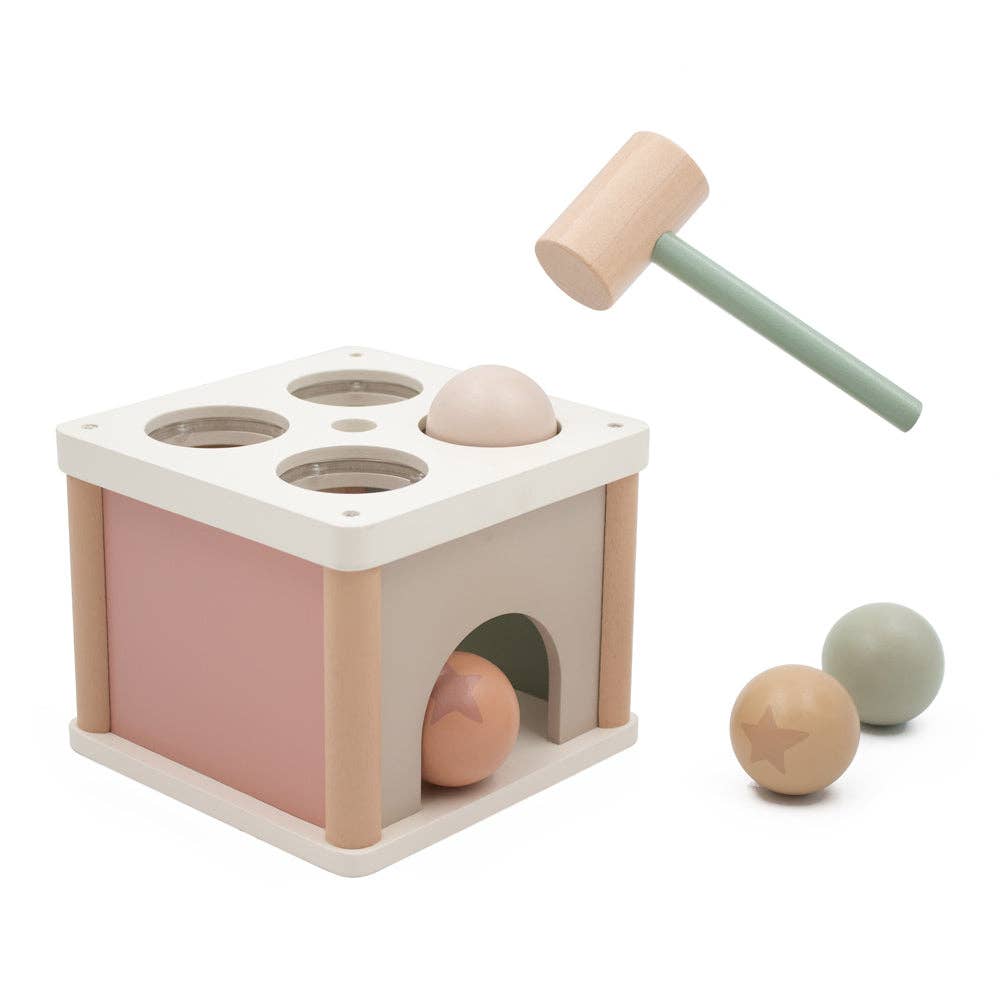 Jumini Wooden Pounding Box - Montessori Hammering Toy