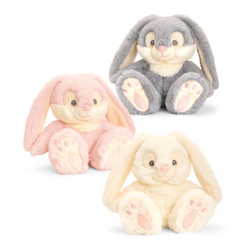 Keeleco Patchfoot Rabbits 3 Asstd 22cm