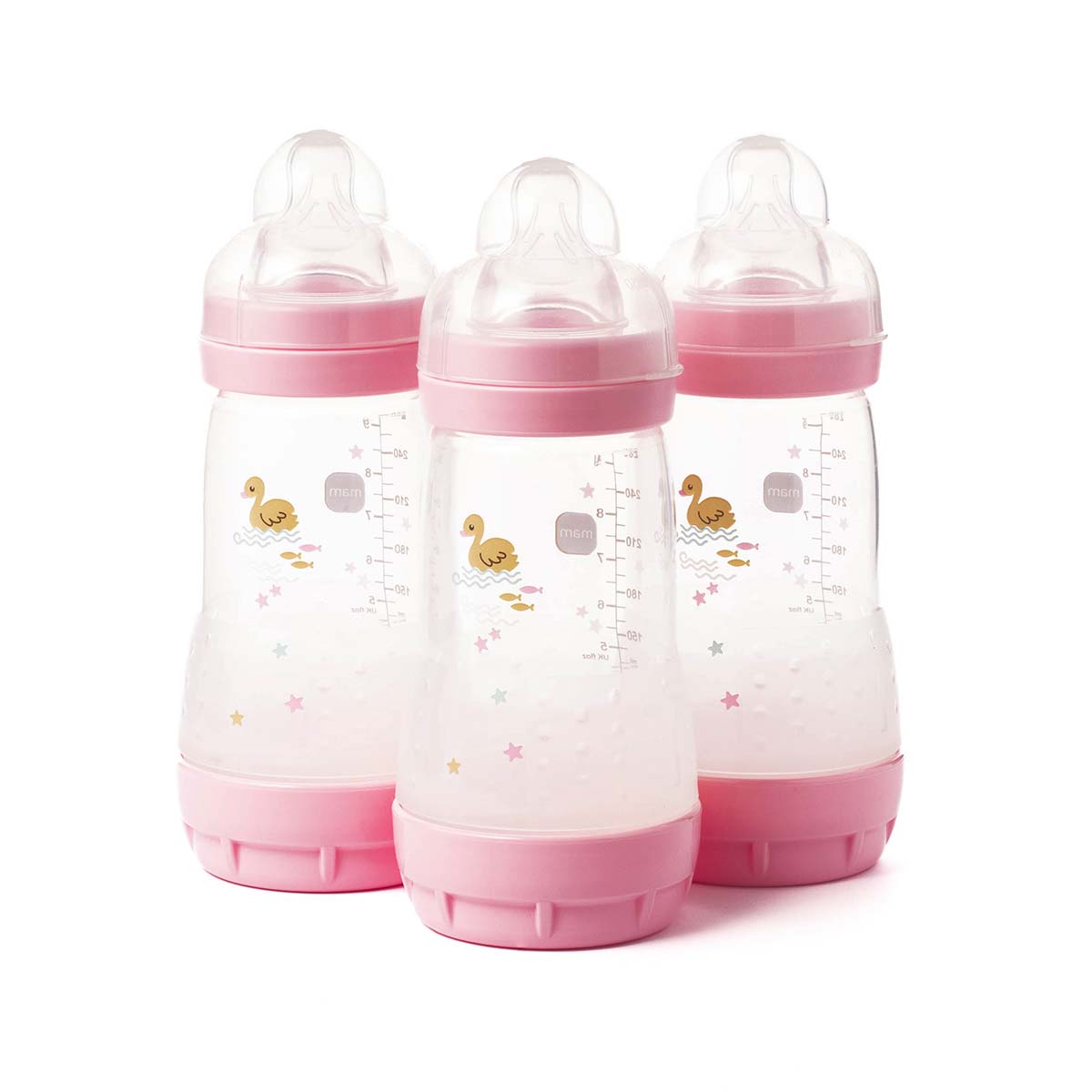 MAM Anti-Colic Bottles 260ml 3pk 3 Colours