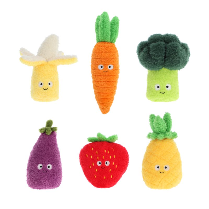 Keeleco Snackies Fruit & Veg 12cm 6 Asstd