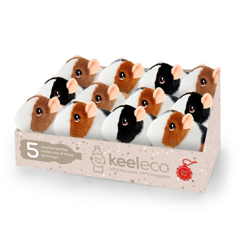Keeleco Guinea Pigs with Sound 15cm 3 Asstd