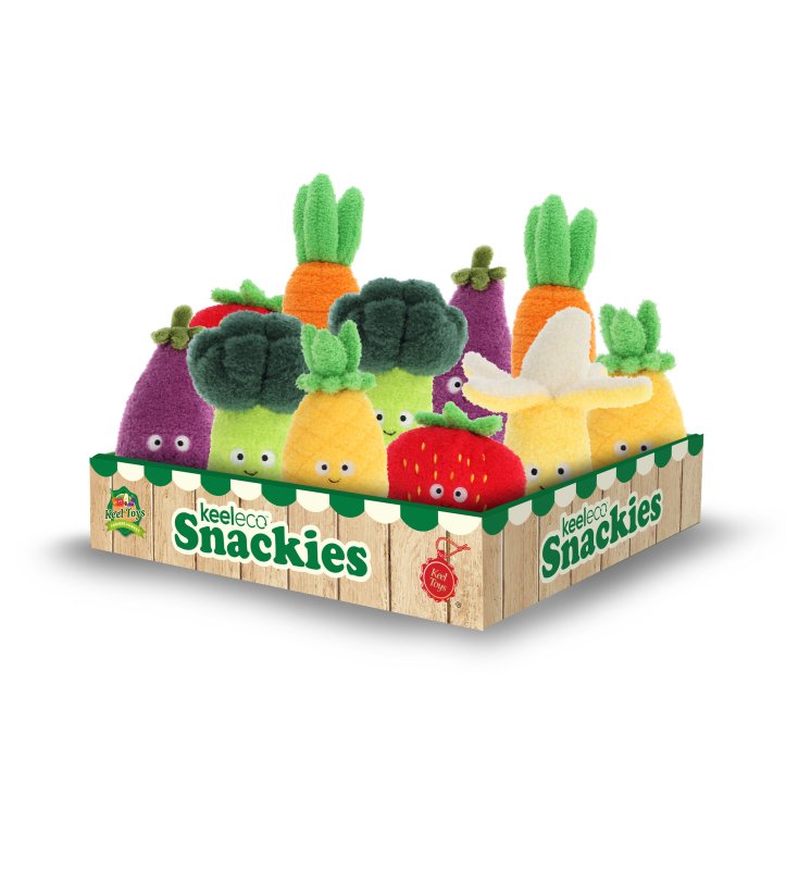 Keeleco Snackies Fruit & Veg 12cm 6 Asstd