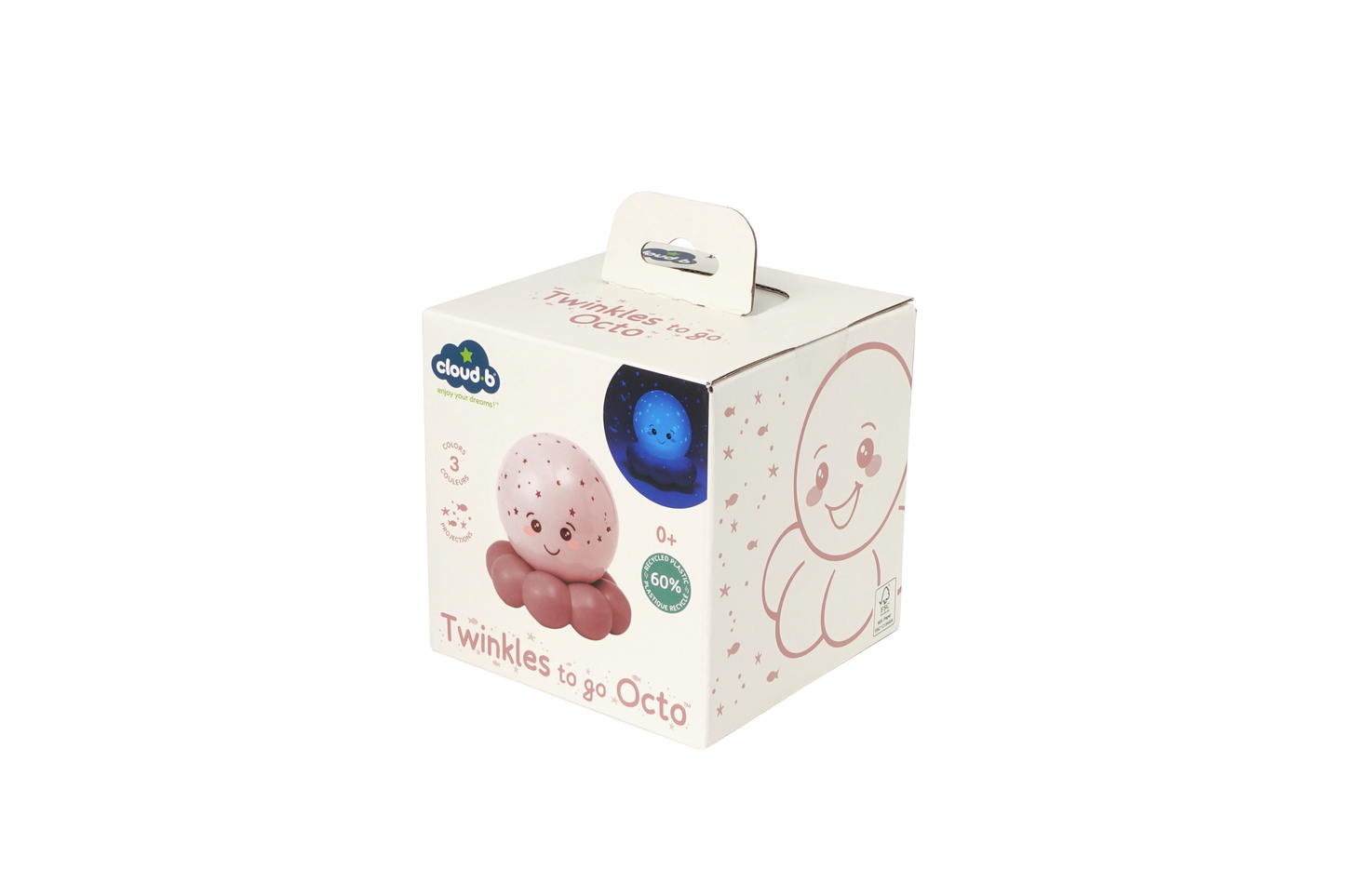 Cloud B Twinkles To Go Octo®  Nightlight Projector Pas Pink