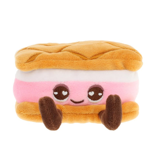 Keel Bakery Bobballs Pink & White Waffer SCENTED Plushie (8cm)
