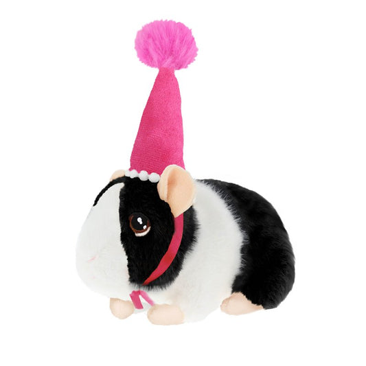 Keel Eco Party Pigs Black & White Guinea Pig Plushie