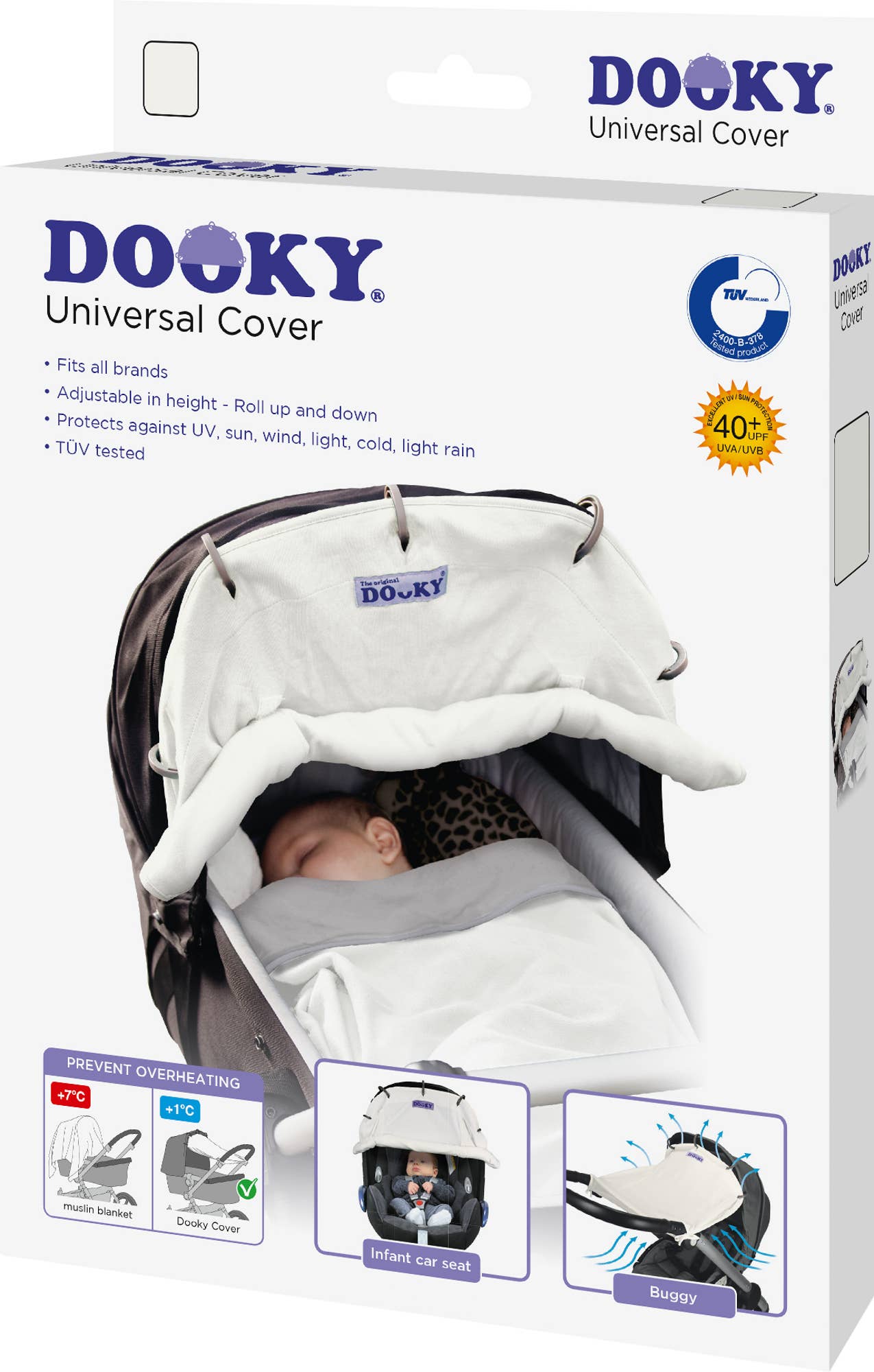 Dooky Universal Sun Shade - Cream