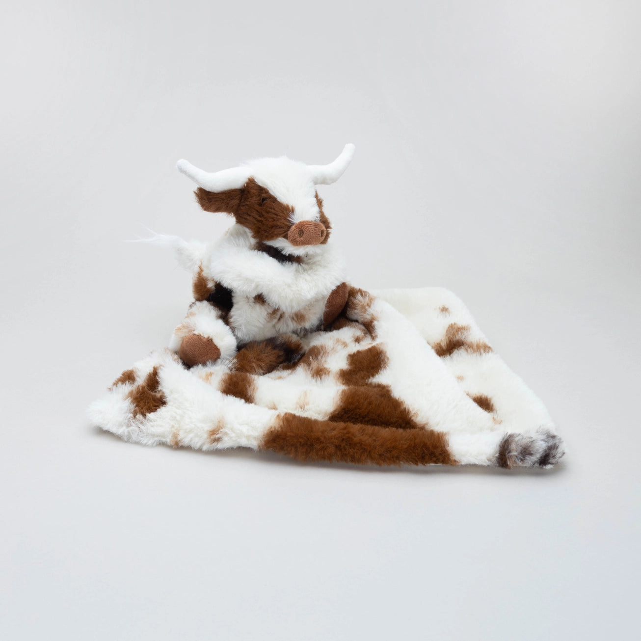 Jomanda Texas Longhorn Highland Cow Soft Toy Soother Comforter
