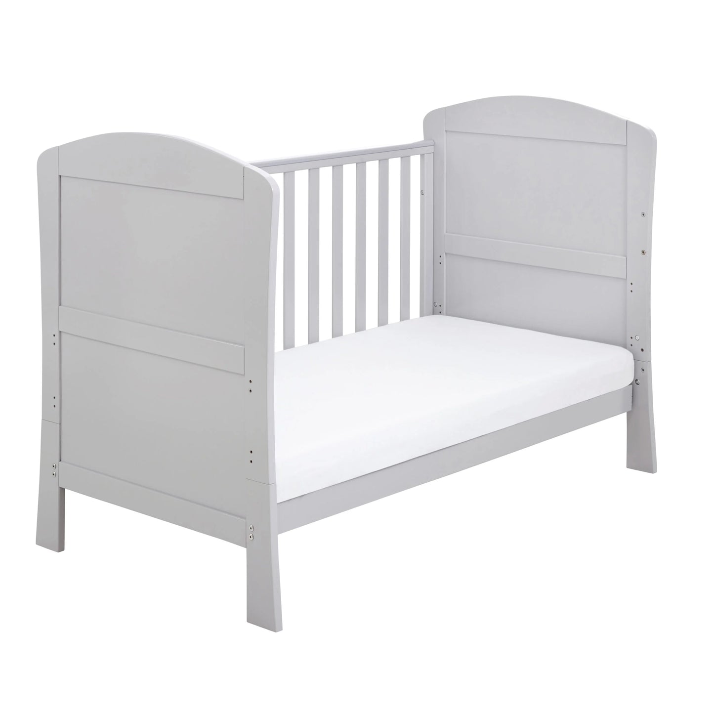 Babymore Aston Drop Side Cot Bed – Grey