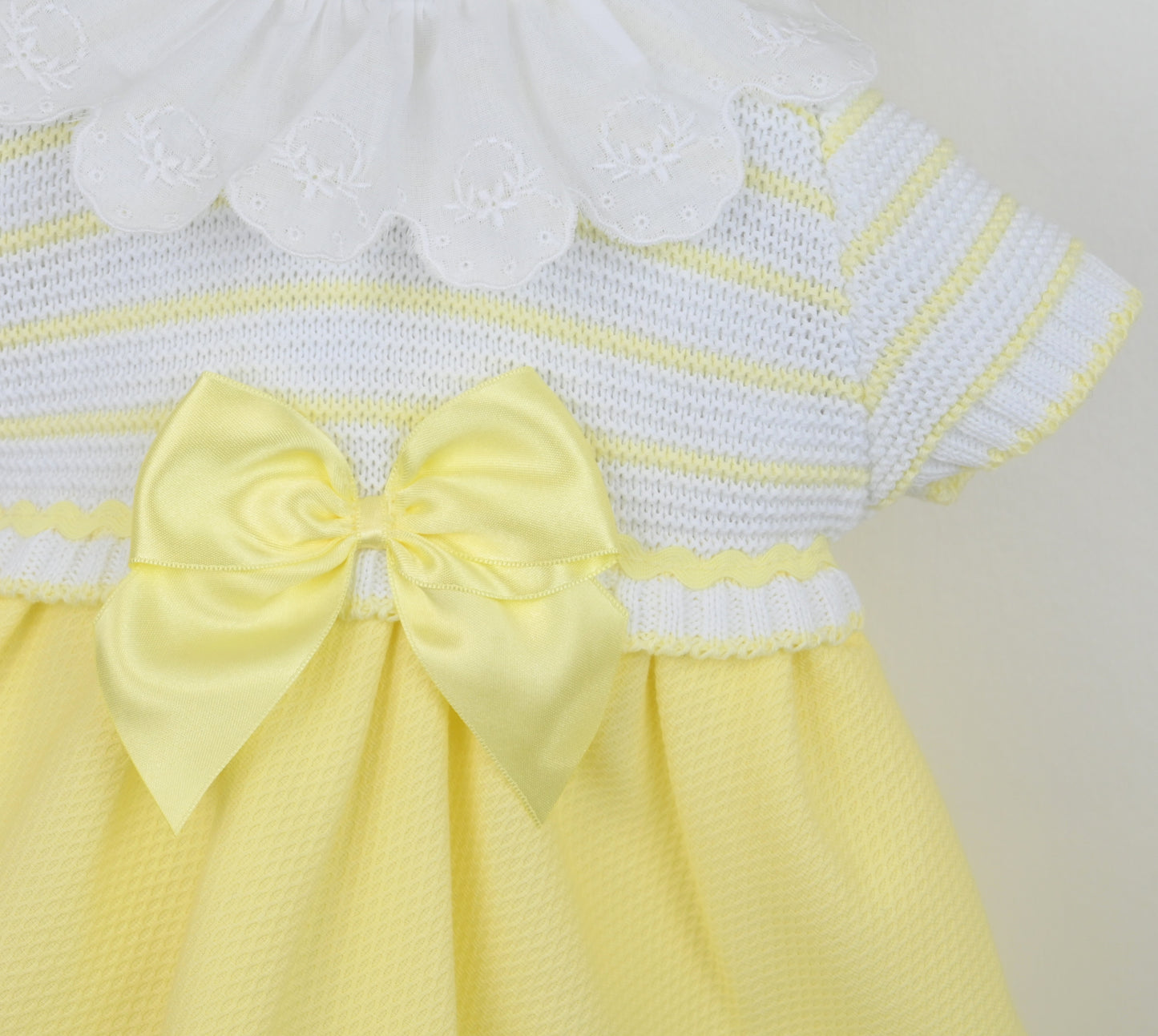 Pex Tabitha Dress Lemon/White