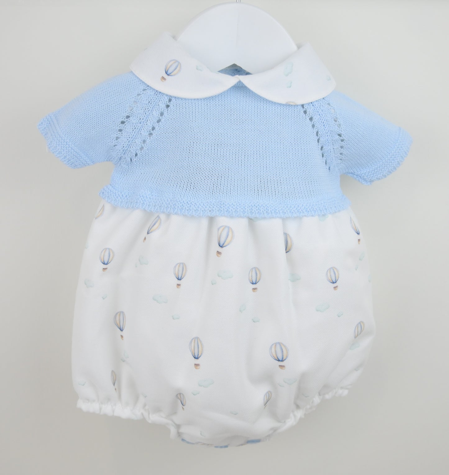 Pex Air Balloon Romper Blue/White