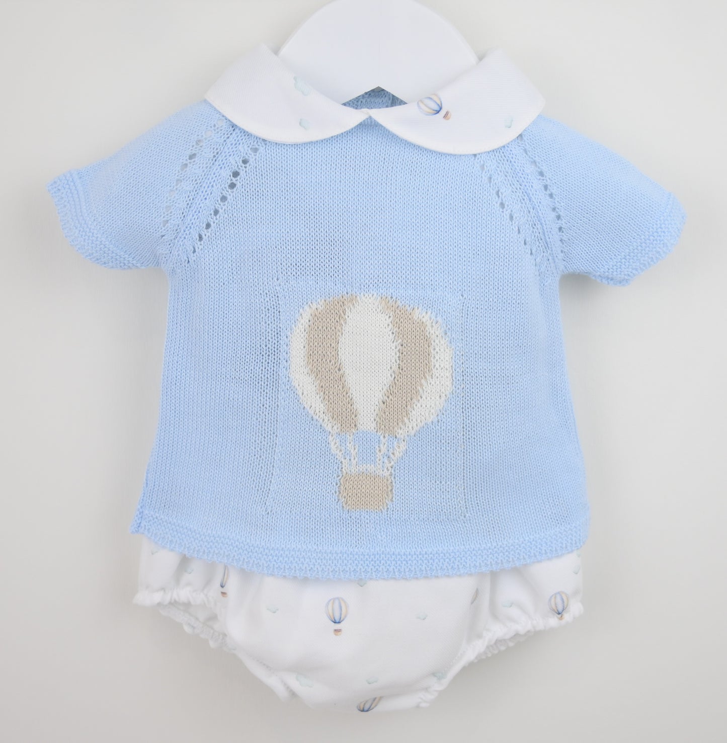 Pex Air Balloon Romper Blue/White
