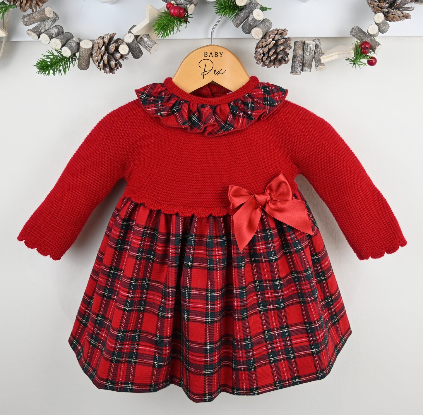 Pex Izzie Red Tartan  Dress