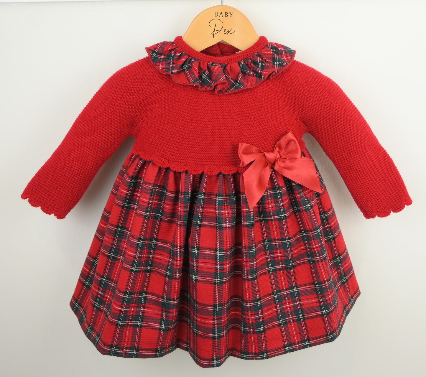 Pex Izzie Red Tartan  Dress